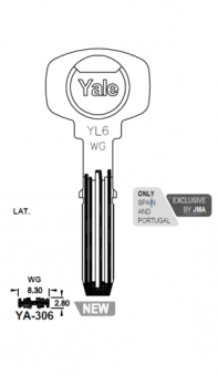 LLAVE SEGURIDAD LATON YA-306